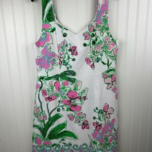 Lilly Pulitzer Floral Dress in Pink and Green